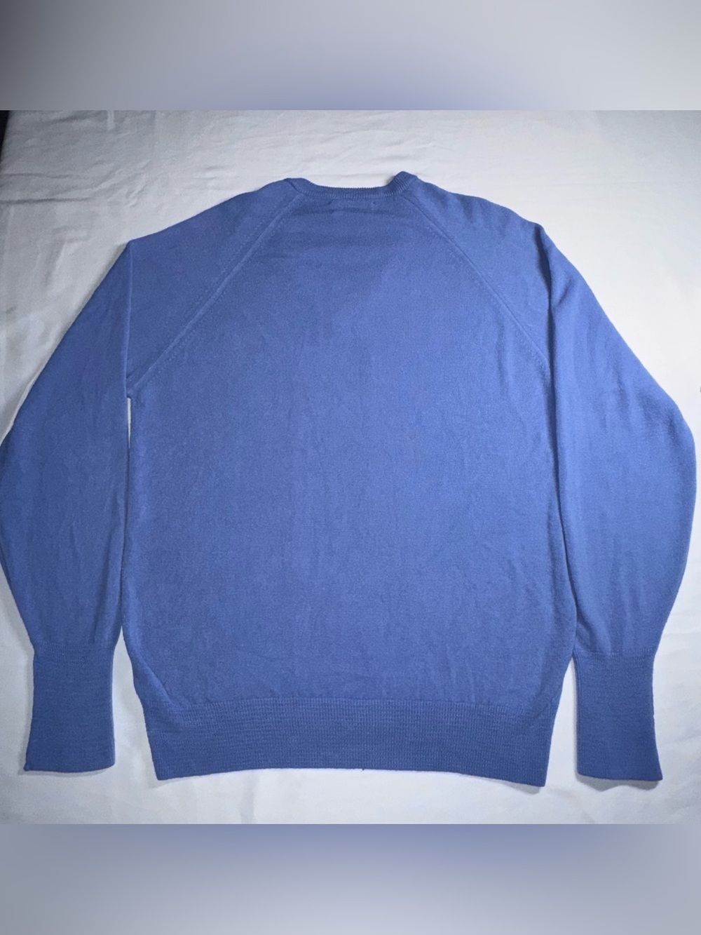 Dior V-Neck Sweater Men/Woman Medium Periwinkle Blue 100% Orlon Acrylic Vintage - Picture 2 of 14